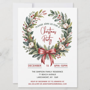 Invitación Fiesta de Corona de Navidad 