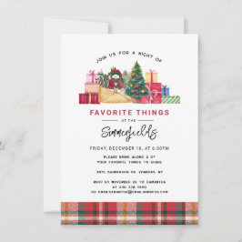 Invitación Fiesta de cosas favoritas de los Navidades invitad