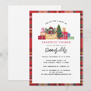 Invitación Fiesta de cosas favoritas de los Navidades invitad