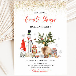 Invitación Fiesta de Cosas Favoritas de Navidad