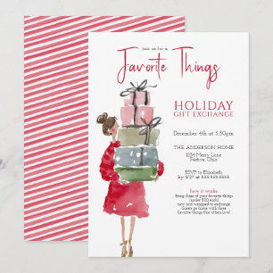 Invitación Fiesta de Cosas Favoritas de Vacaciones