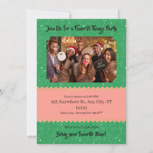 Invitación Fiesta de cosas favoritas personalizada