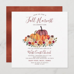 Invitación Fiesta de cosecha de otoño, festival de otoño, com