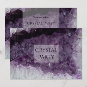 Invitación Fiesta de cristal de la cueva de Ametist