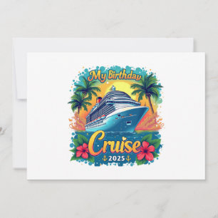 Invitación Fiesta de cruceros por mi cumpleaños 2025