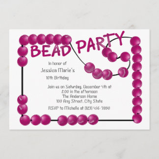 Invitación Fiesta de cuentas