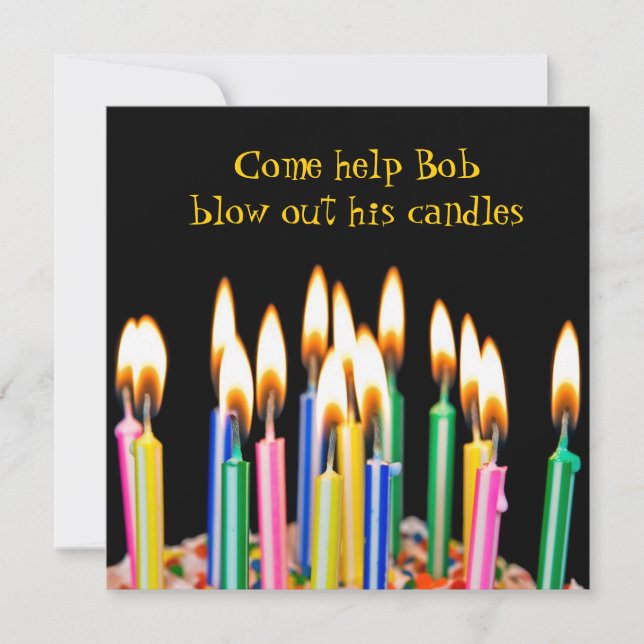 Invitación Fiesta de cumpleaños (Anverso)