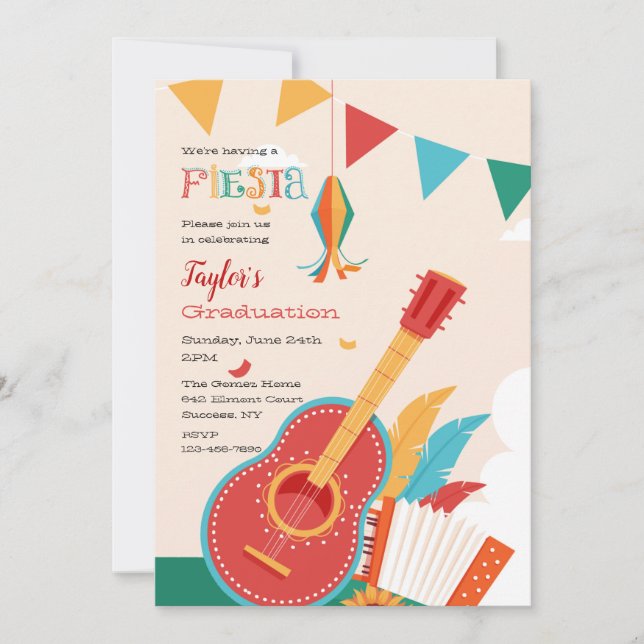 Invitación Fiesta de Cumpleaños (Anverso)