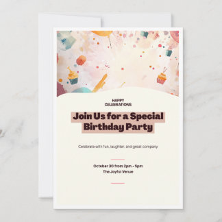 Invitación Fiesta de Cumpleaños