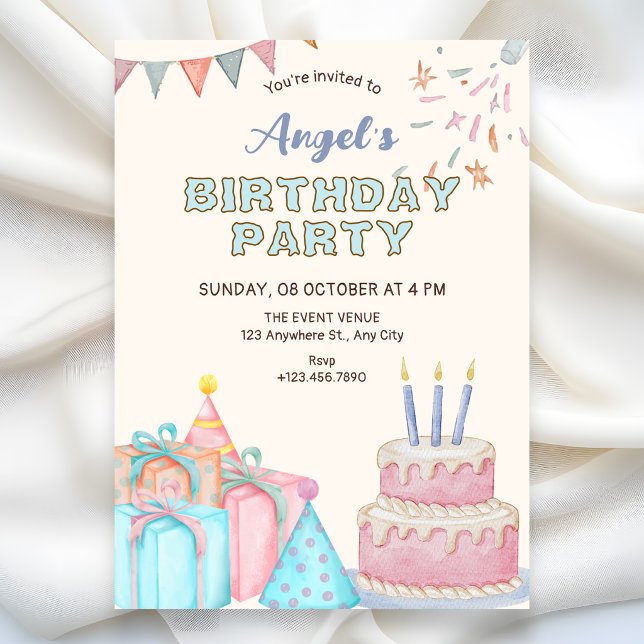 Invitación Fiesta de cumpleaños (Subido por el creador)