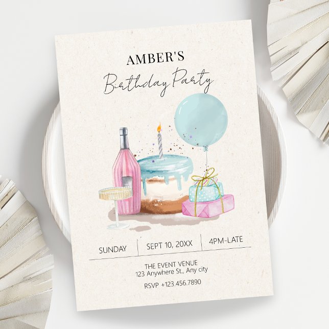 Invitación Fiesta de Cumpleaños (Subido por el creador)