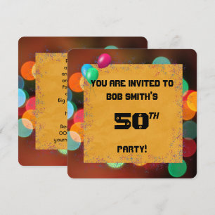Invitación Fiesta de Cumpleaños