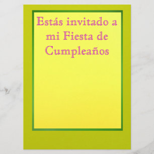Invitación - Fiesta de cumpleaños