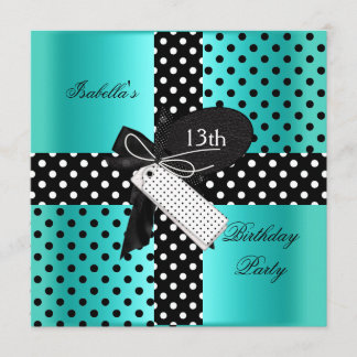 Invitación Fiesta de cumpleaños 13 adolescente chicas