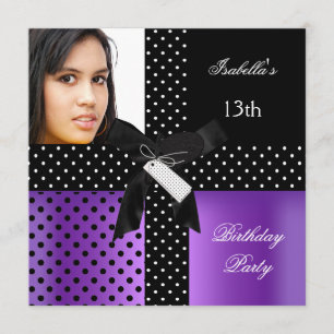 Invitación Fiesta de cumpleaños 13 años chicas adolescentes