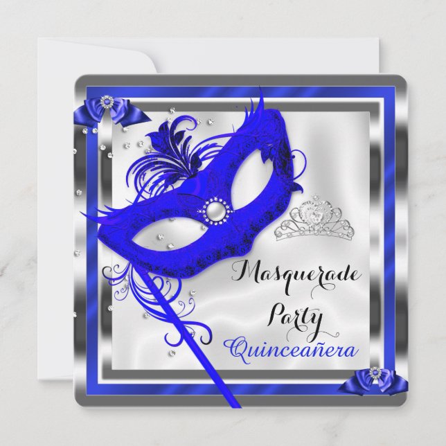 Invitación Fiesta de cumpleaños 15 de Quinceanera (Anverso)