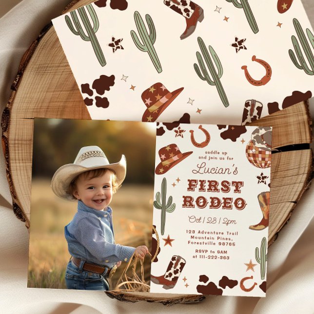 Invitación Fiesta de cumpleaños 1.ᵉʳ West First Rodeo (Subido por el creador)