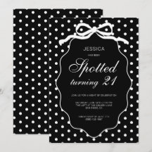 Fiesta de cumpleaños 21 de Polka Dot Chic Spotted