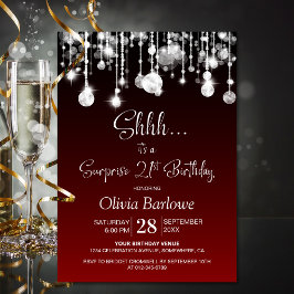 Invitación Fiesta de cumpleaños 21 de Red Surprise