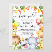 Fiesta de Cumpleaños 2 años con Dos Animales Salva