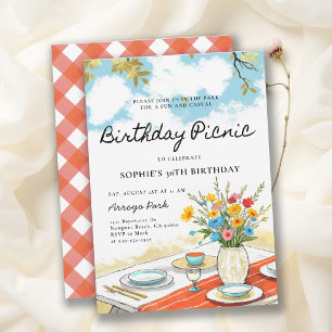 Invitación Fiesta de Cumpleaños 30 Elegante Informal de Veran