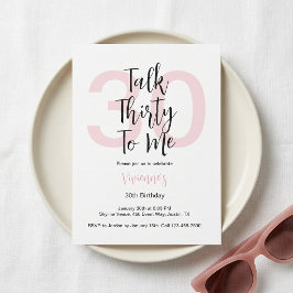 Invitación Fiesta de cumpleaños 30 Modern Talk Thirty To Me R