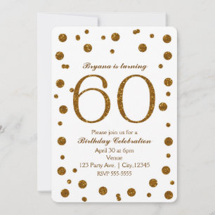 Invitación Fiesta de Cumpleaños 50 50 años con Lunares de Pur