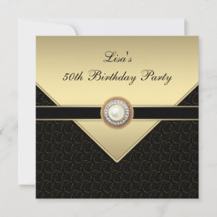 Invitación Fiesta de cumpleaños 50 de las mujeres negras de o