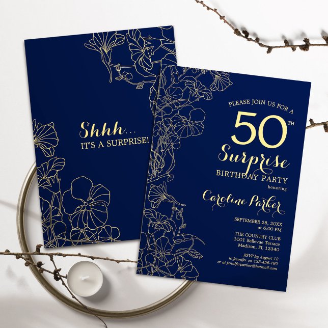 Invitación Fiesta de cumpleaños 50 Surprise (Subido por el creador)