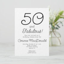 Fiesta de cumpleaños 50 y fabuloso al estilo de lo