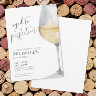 Invitación Fiesta de Cumpleaños 60 de Wine Simple Sixty