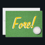 Invitación Fiesta de cumpleaños 70 de golf<br><div class="desc">Una divertida invitación de cumpleaños con temática de golf para el especial Golfer. "¡Anda!" en el frente "Celebrar otro año despertando en el lado derecho del Verde" en la parte trasera. Es bueno estar en el lado derecho del verde. Personalízalo añadiendo el nombre de su homólogo e invitando a todo...</div>