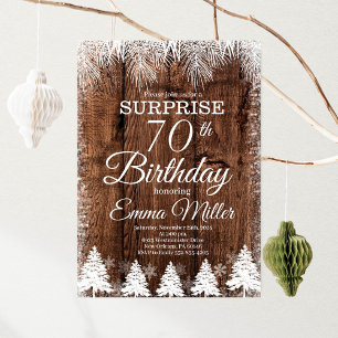 Invitación Fiesta de cumpleaños 70 del invierno ruso