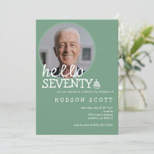 Invitación Fiesta de cumpleaños 70 hombres foto de Setenty Sa