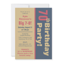 Fiesta de cumpleaños 70, rojo, marrón y gris