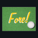 Invitación Fiesta de cumpleaños 80 de golf<br><div class="desc">Una divertida invitación de cumpleaños con temática de golf para el especial Golfer. "¡Anda!" en el frente "Celebrar otro año despertando en el lado derecho del Verde" en la parte trasera. Es bueno estar en el lado derecho del verde. Personalízalo añadiendo el nombre de su homólogo e invitando a todo...</div>