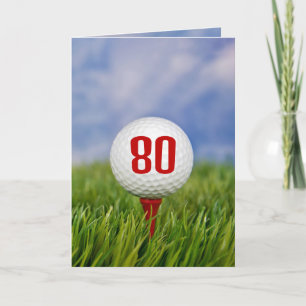 Invitación Fiesta de cumpleaños 80 del Golf