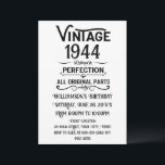 Invitación Fiesta de cumpleaños 80 vintage personalizada<br><div class="desc">Haga especial su cumpleaños con este diseño único. Añada un toque de elegancia sofisticada a su celebración de cumpleaños con nuestros exquisitos diseños únicos. Estos gráficos aportan sofisticación y originalidad a cualquier producto, creando un regalo memorable y elegante. Son perfectas para aquellos que aprecian un toque de glamour eterno en...</div>