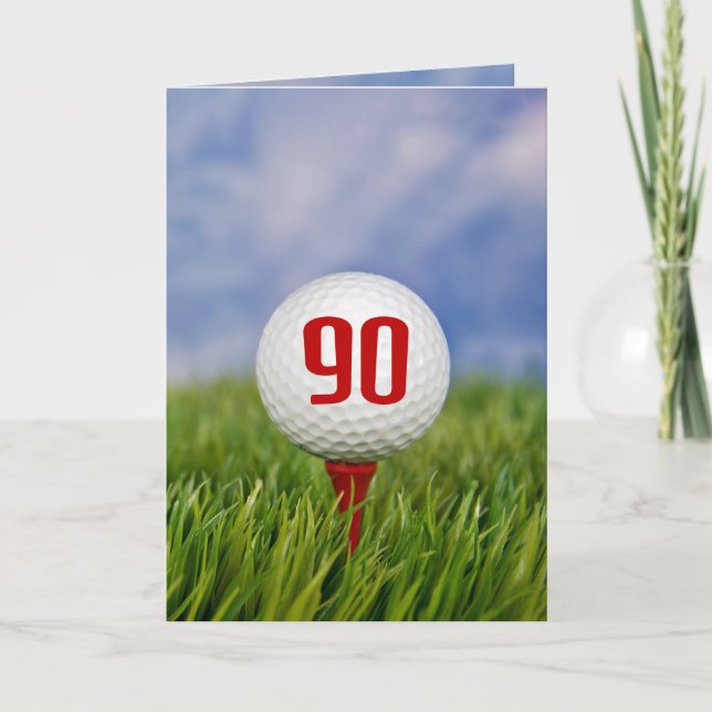 Invitación Fiesta de cumpleaños 90 del Golf (Anverso)