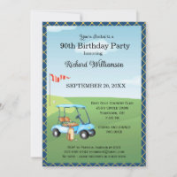 Fiesta de cumpleaños 90 Men's Golf Theme Party  
