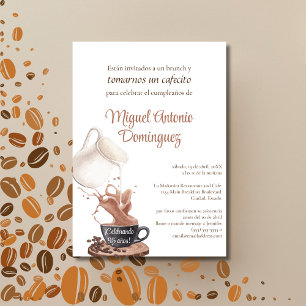 Invitación Fiesta de Cumpleaños 95 de Splash de Café Único Es