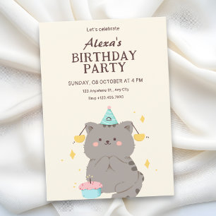 Invitación Fiesta de cumpleaños adorable