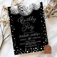 Fiesta de cumpleaños adulta de Disco y Perlas