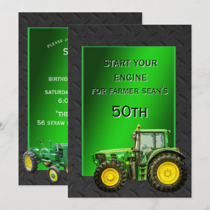 Invitación Fiesta de cumpleaños agrícola 50