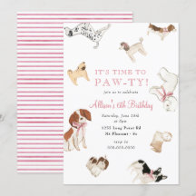 Fiesta de cumpleaños animal rosado del Chica de Pe