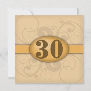 Invitación Fiesta de cumpleaños / aniversario 30