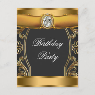 Invitación Fiesta de cumpleaños Art Deco