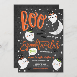 Invitación Fiesta de cumpleaños banal de Halloween