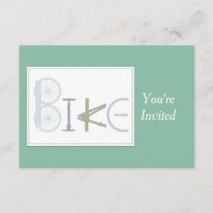 Invitación Fiesta de cumpleaños, bicicleta, bicicleta, bicicl