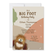 Fiesta de cumpleaños Big Foot/ Sasquatch